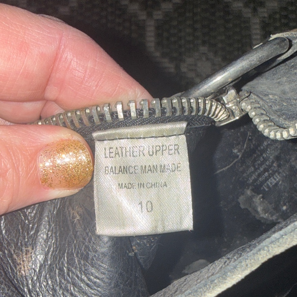 Y2K Leather MOTO Boots with Harness - Picture 4 of 7